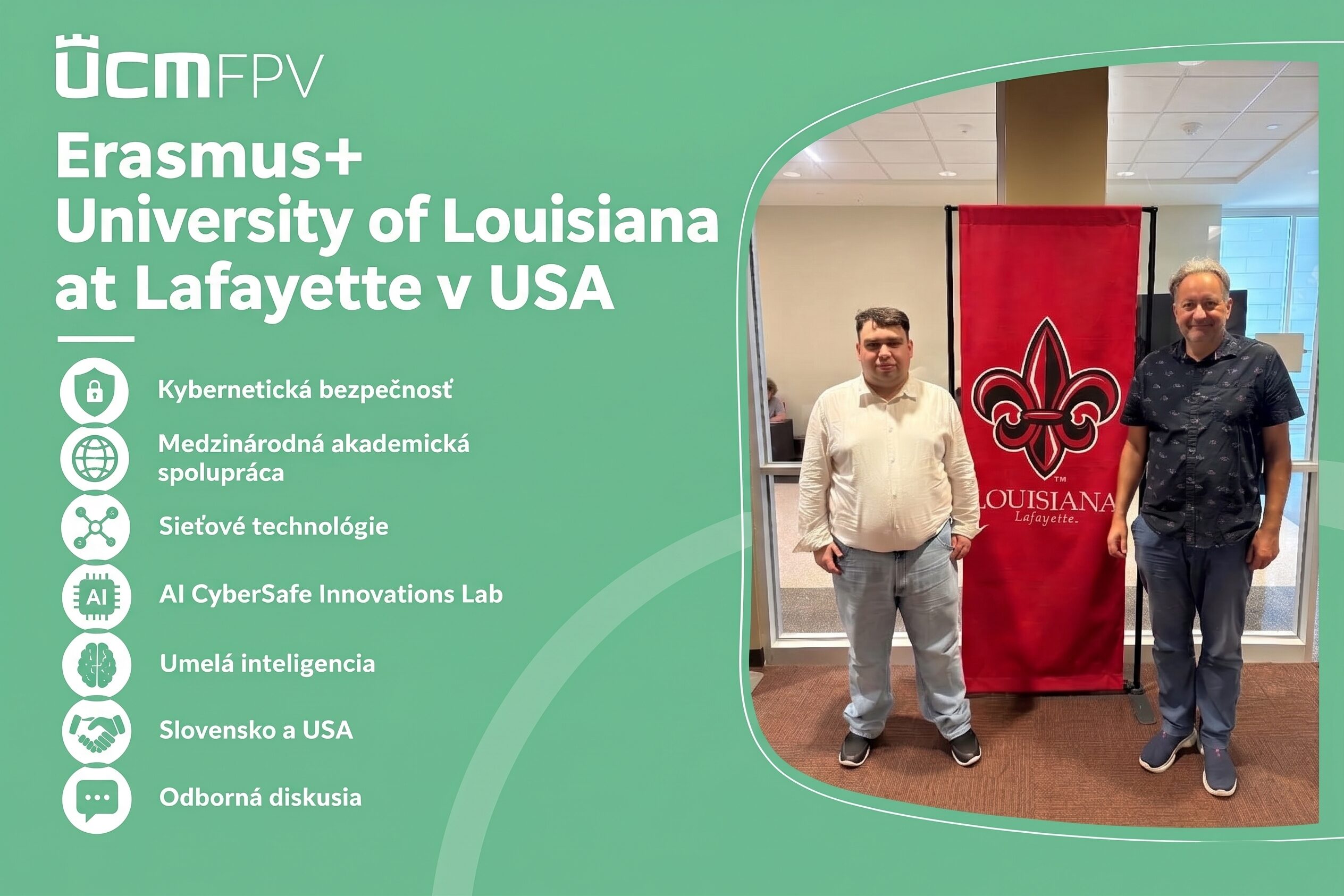 Doktorand FPV UCM predstavil svoj výskum na univerzite v USA
