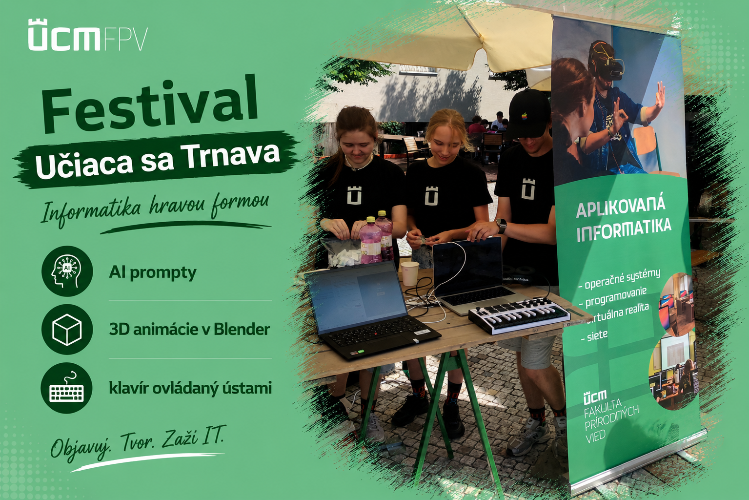 Informatika hravou formou zaujala návštevníkov festivalu Učiaca sa Trnava
