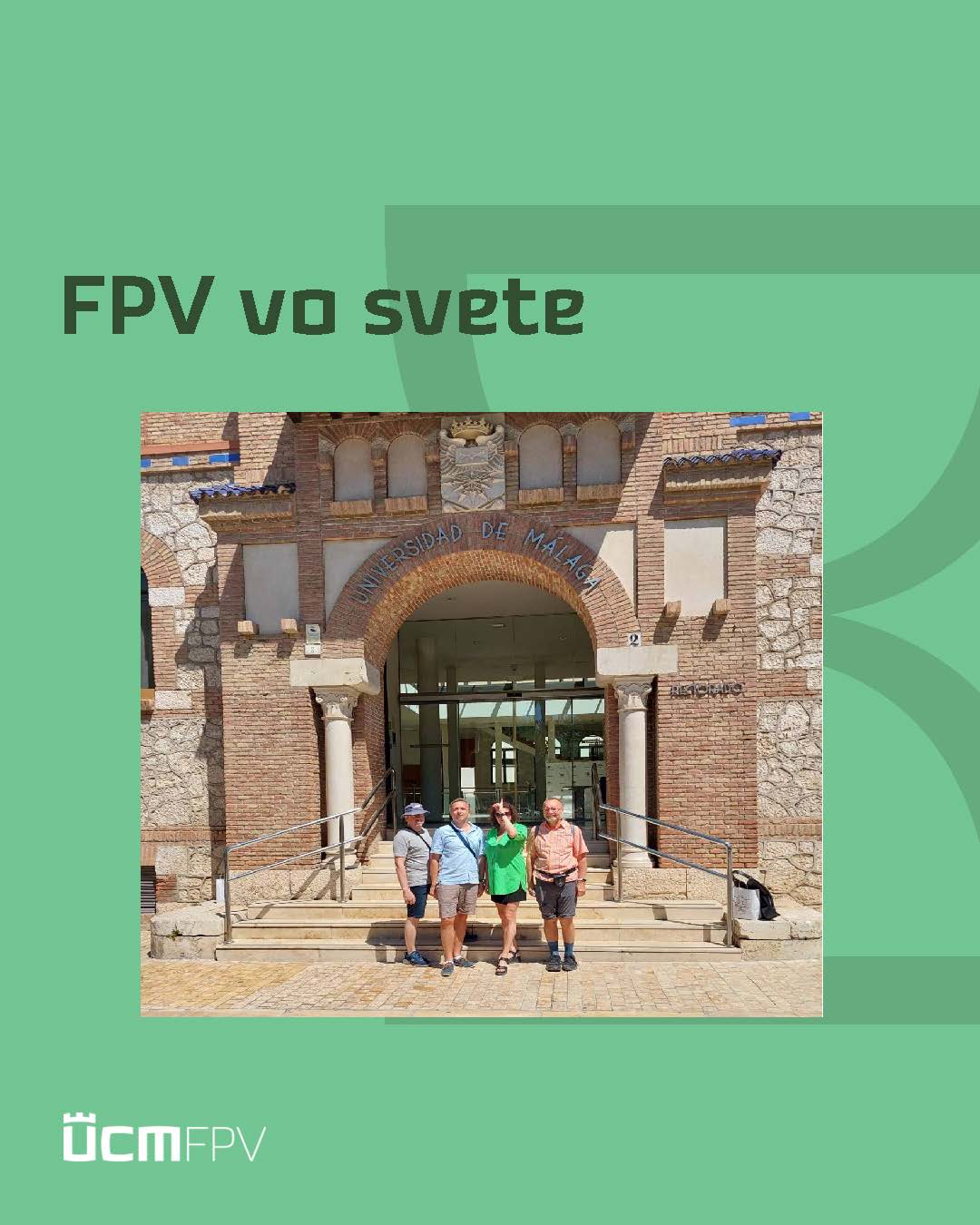 Kolegovia z UPTI sa zúčastnili Erasmus pobytu v Malage