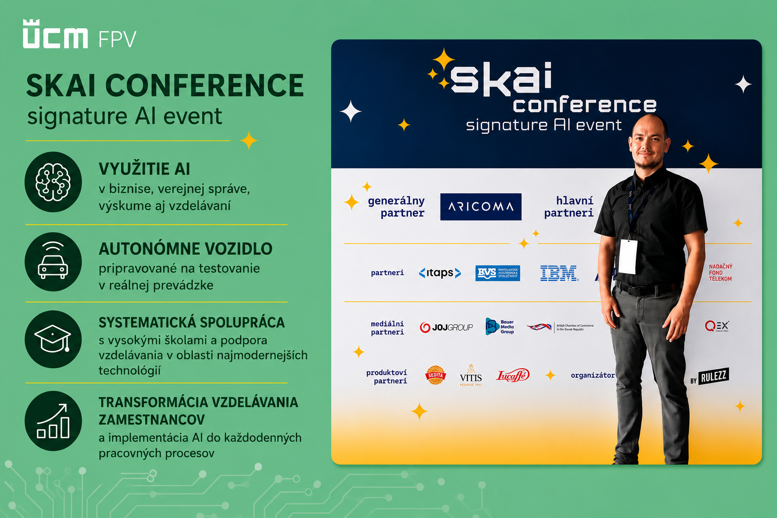 Zástupca Fakulty prírodných vied UCM sa zúčastnil konferencie SKAI Conference 2026 venovanej umelej inteligencii